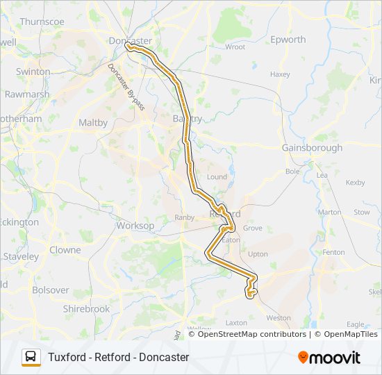 Retford Town Centre Map Doncaster Shopper Route: Schedules, Stops & Maps - Doncaster Town Centre  (Updated)