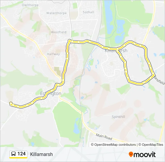 124 Bus Line Map