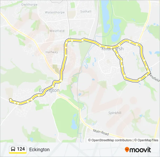 124 Bus Line Map