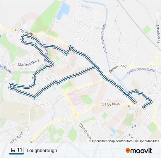 11 Bus Line Map