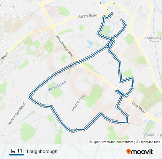11 Bus Line Map