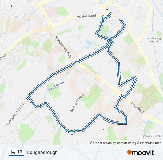 12 Bus Line Map