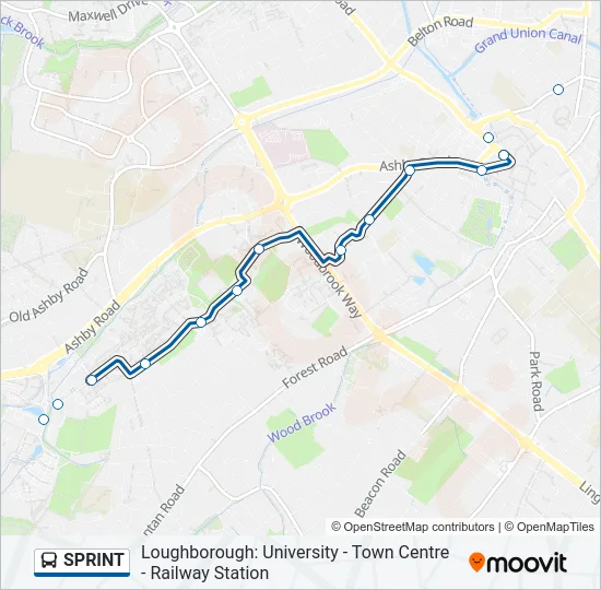 SPRINT Bus Line Map