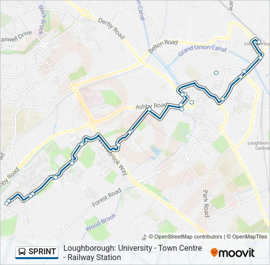 SPRINT Bus Line Map