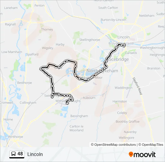 48 Bus Line Map