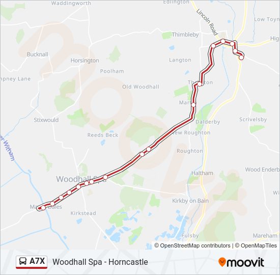 A7X Bus Line Map