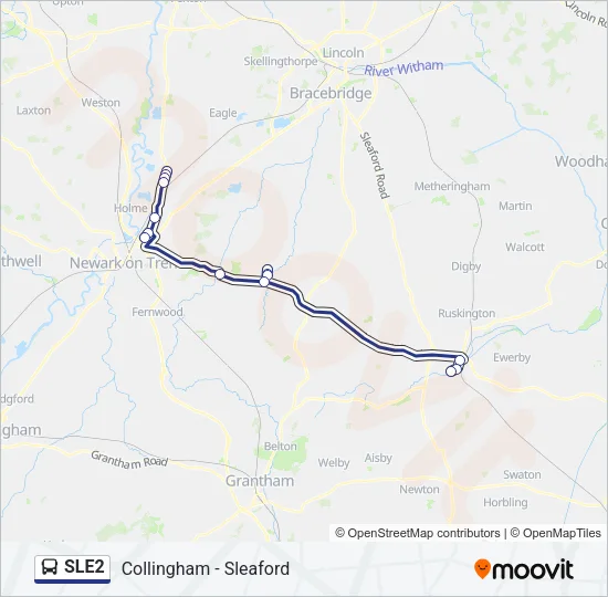 SLE2 Bus Line Map