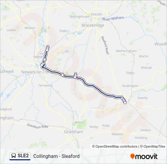 SLE2 Bus Line Map