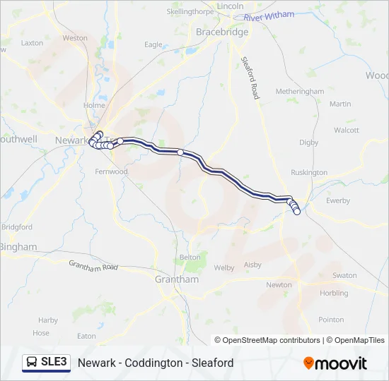 SLE3 Bus Line Map