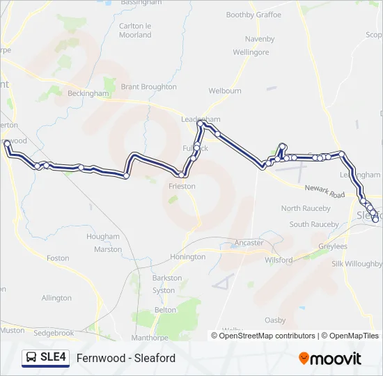 SLE4 Bus Line Map