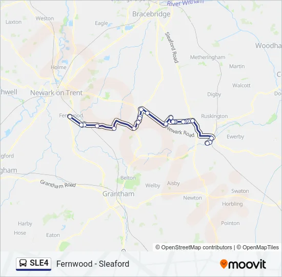 SLE4 Bus Line Map