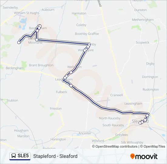 SLE5 Bus Line Map