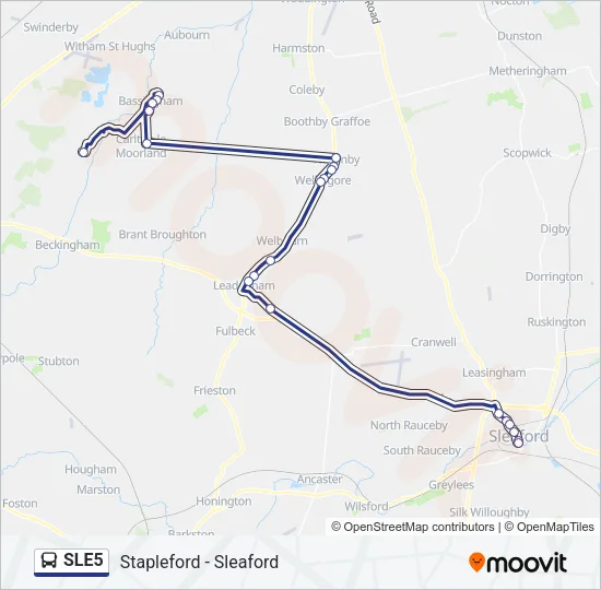 SLE5 Bus Line Map