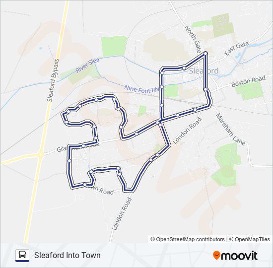 it3sleaford into town Route Schedules, Stops & Maps Sleaford (Updated)