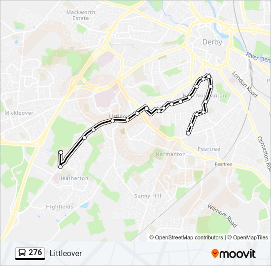 276 Bus Line Map