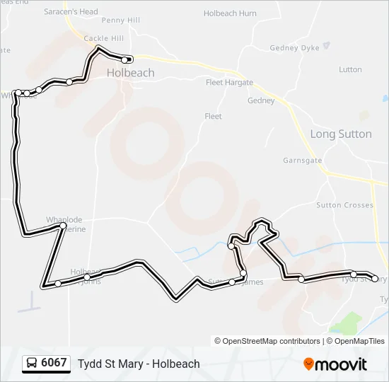 6067 Bus Line Map