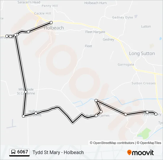 6067 Bus Line Map