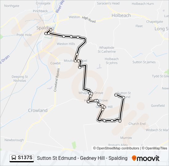 S137S Bus Line Map