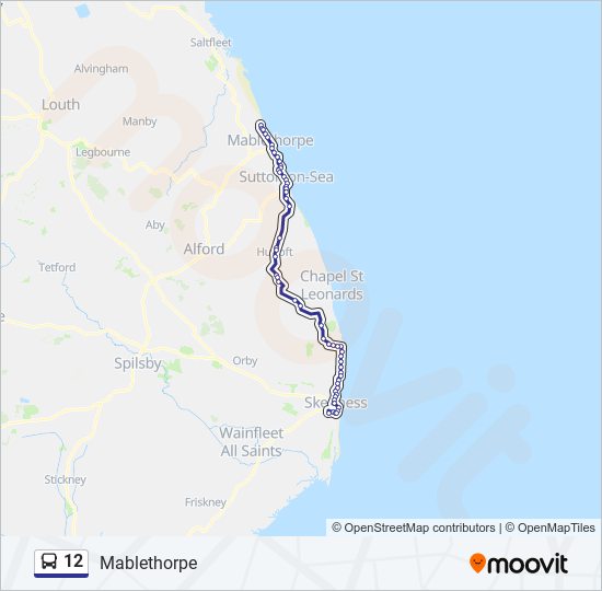 12 Bus Line Map
