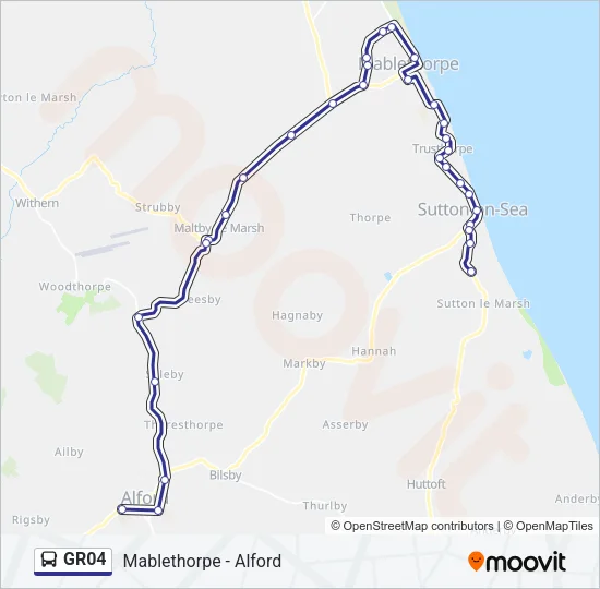 GR04 Bus Line Map