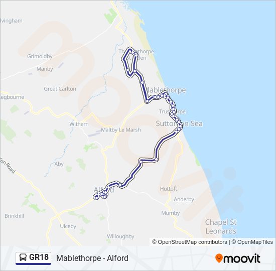 gr18 Route Schedules, Stops & Maps Mablethorpe (Updated)