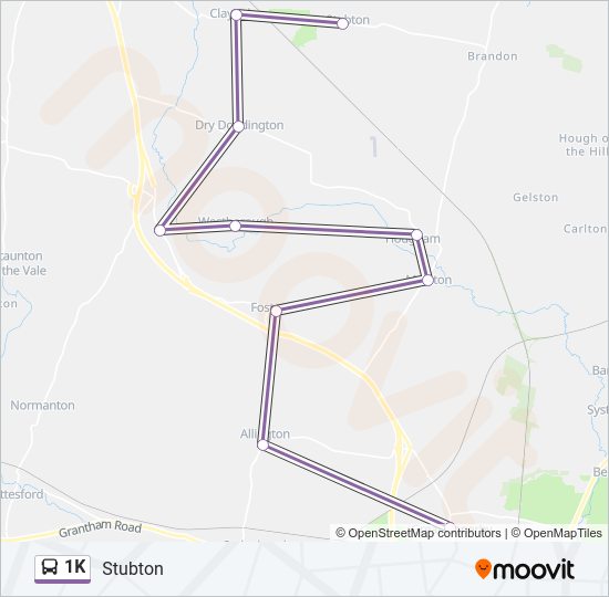 1K bus Line Map