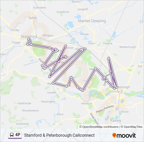 4P Bus Line Map
