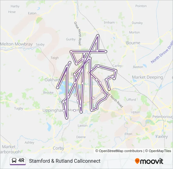 4R Bus Line Map