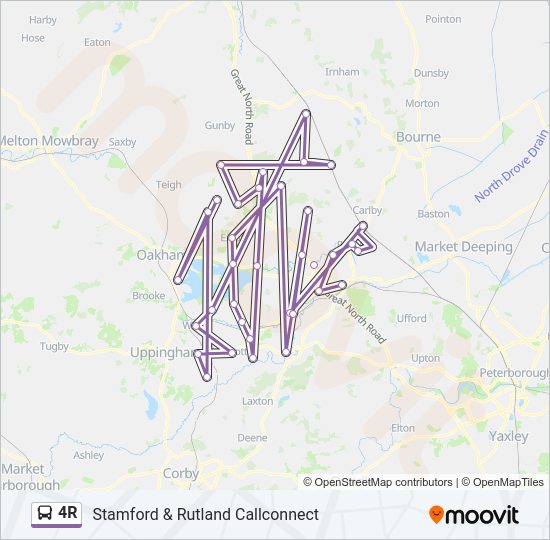 4R Bus Line Map