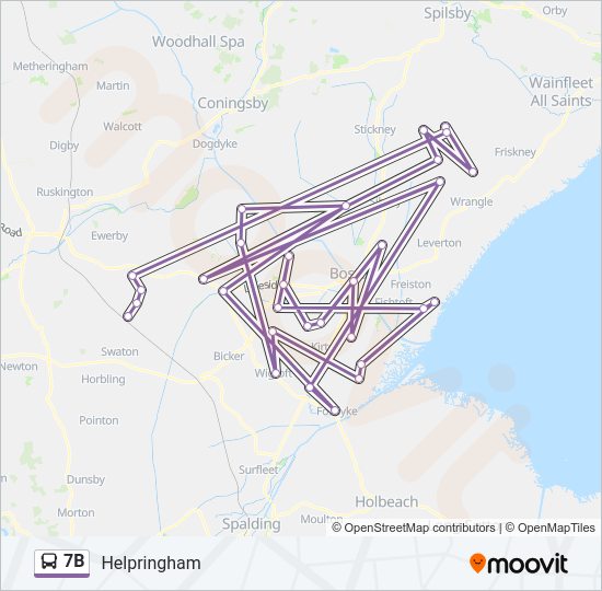 7B Bus Line Map