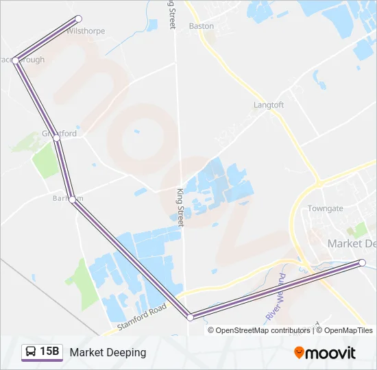 15B Bus Line Map