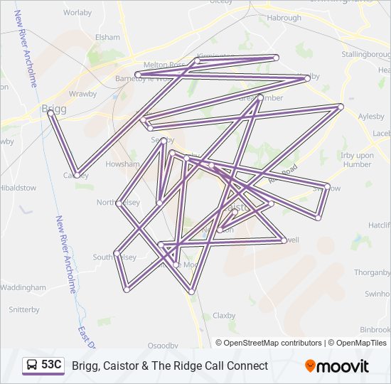 53C bus Line Map