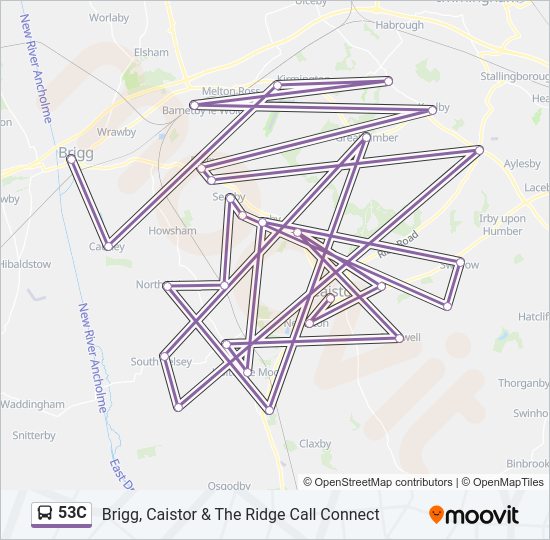 53C Bus Line Map
