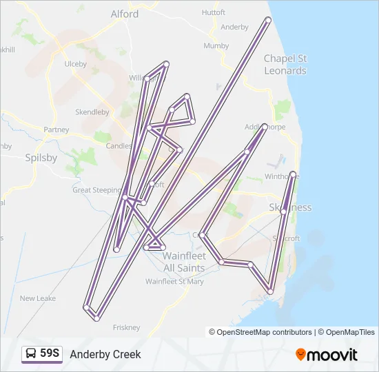 59S Bus Line Map