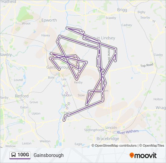 100G Bus Line Map