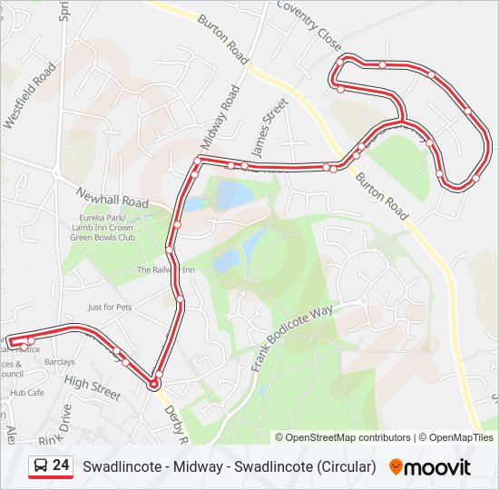 24 Bus Line Map