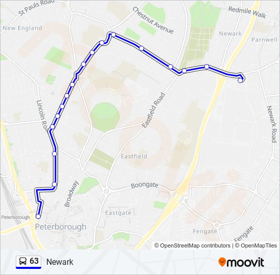 Bus 63 Route Map 63 Route: Schedules, Stops & Maps - Newark (Updated)