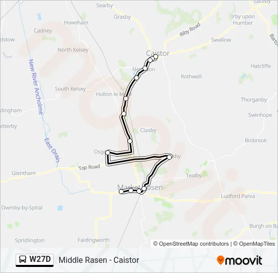 W27D Bus Line Map