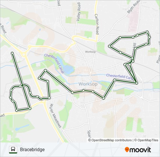 108|NOTTSBUS CONNECT Bus Line Map