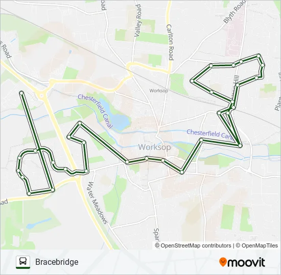 108|NOTTSBUS CONNECT Bus Line Map