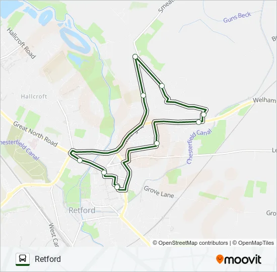 123|NOTTSBUS CONNECT Bus Line Map