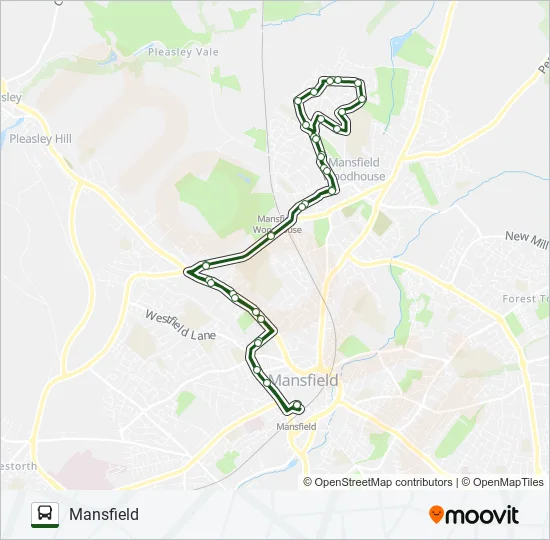 204|NOTTSBUS CONNECT Bus Line Map
