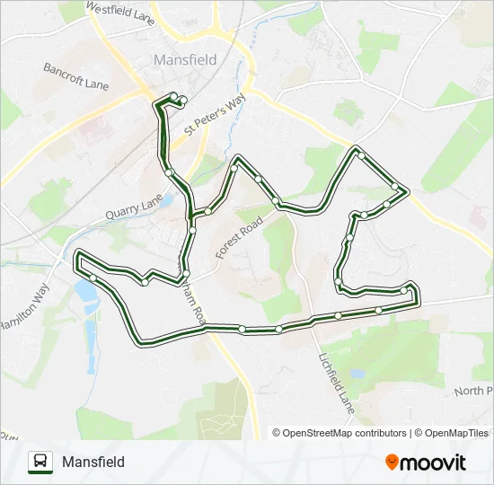 219|NOTTSBUS CONNECT Bus Line Map