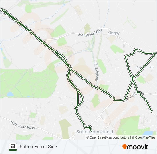 417|NOTTSBUS CONNECT Bus Line Map