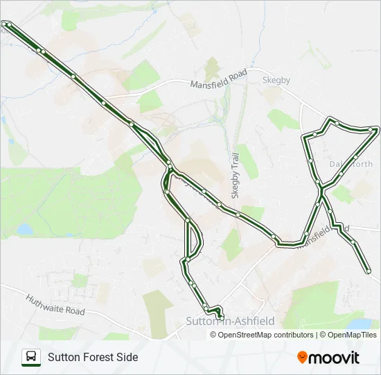 417|NOTTSBUS CONNECT Bus Line Map