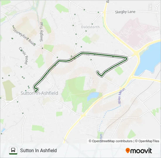417|NOTTSBUS CONNECT Bus Line Map
