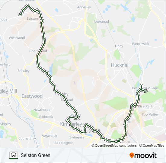 528|NOTTSBUS CONNECT Bus Line Map