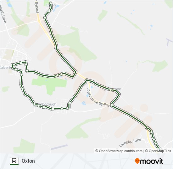 747|NOTTSBUS CONNECT Bus Line Map