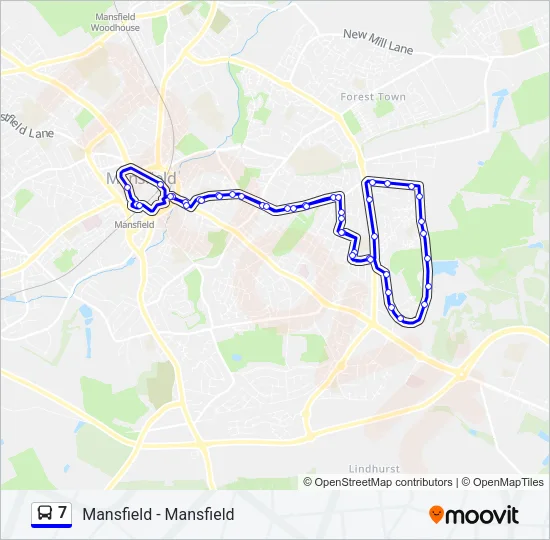 7 Bus Line Map