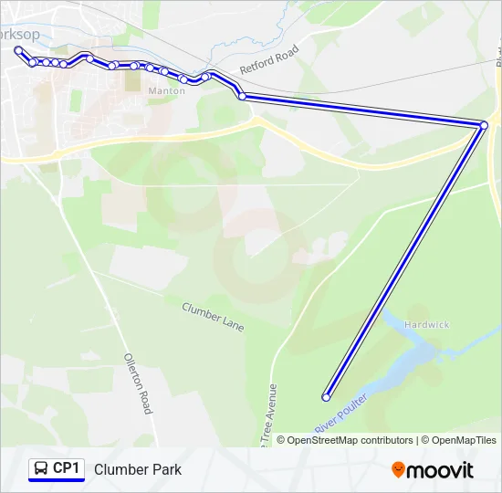 CP1 Bus Line Map